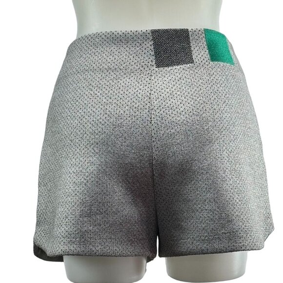 ADIDAS Women's Shorts Polyester Grey High Rise Athletic Zipper Breathable Size L - Picture 3 of 9